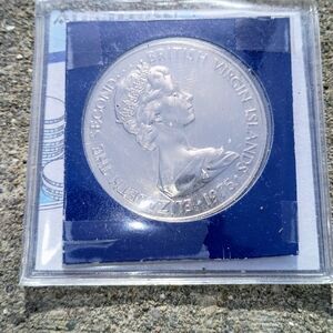 1975 British Virgin Islands Silver Collector Coin Real Silver